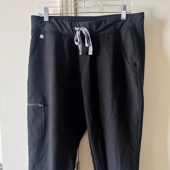 FIGS Zamora Jogger Scrub Pants – Black – Size Large - Picture 2 of 6